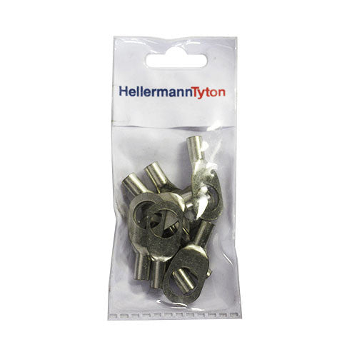 HellermannTyton Standard Cable Lugs HTB1612 16mm Cable Size 12mm Stud - 10 Pack