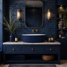 Load image into Gallery viewer, Two Tone Stone Linea Countertop Vanity Basin