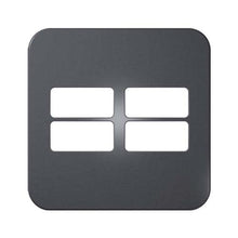 Load image into Gallery viewer, VETi 1 4 Horizontal Module Cover Plate 4x4 - White Trim