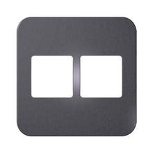 Load image into Gallery viewer, VETi 1 2 Wide Module Cover Plate 4 x 4 - White Trim