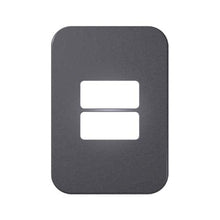 Load image into Gallery viewer, VETi 1 2 Horizontal Module Cover Plate 4 x 2 - White Trim