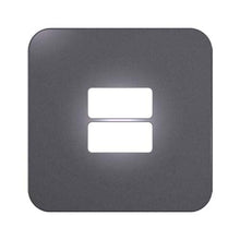 Load image into Gallery viewer, VETi 1 2 Horizontal Module Cover Plate 4 x 4 - White Trim