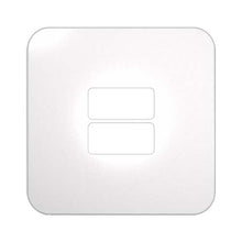 Load image into Gallery viewer, VETi 1 2 Horizontal Module Cover Plate 4 x 4 - White Trim