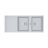 Franke Maris MRG621 Fragranite Double Bowl Inset Sink 500x1160mm - Polar White
