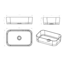 Load image into Gallery viewer, Two Tone Stone Modicum+ Large ThruColour Countertop Vanity Basin