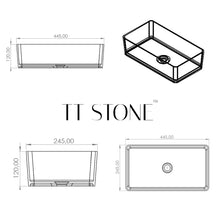 Load image into Gallery viewer, Two Tone Stone Modicum Countertop Vanity Basin