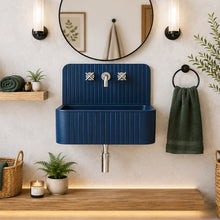 Load image into Gallery viewer, Two Tone Stone Murus Wall Hung Vanity Basin