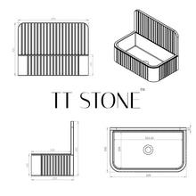 Load image into Gallery viewer, Two Tone Stone Murus Wall Hung Vanity Basin