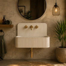 Load image into Gallery viewer, Two Tone Stone Murus Wall Hung Vanity Basin
