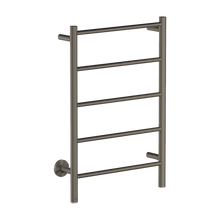 Load image into Gallery viewer, Bathroom Butler Natural 5 Bar Straight PTS Heated Towel Rail 500mm