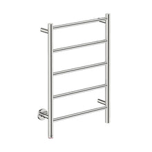 Load image into Gallery viewer, Bathroom Butler NAT05221-PTS-POLS Natural 5 Bar Straight PTS Heated Towel Rail 500mm - Polished Stainless Steel