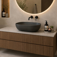 Load image into Gallery viewer, Two Tone Stone Octavo Countertop Vanity Basin