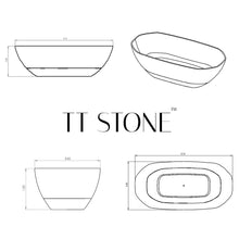 Load image into Gallery viewer, Two Tone Stone Octavo Countertop Vanity Basin