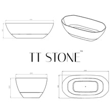 Load image into Gallery viewer, Two Tone Stone Octavo Freestanding Bath