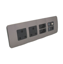 Load image into Gallery viewer, VETi 1 Omni Cluster V-Slim + RSA + Satellite & Data Socket - Black Modules