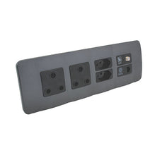 Load image into Gallery viewer, VETi 1 Omni Cluster V-Slim + RSA + Satellite & Data Socket - Black Modules