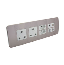Load image into Gallery viewer, VETi 1 Omni Cluster V-Slim + RSA + Satellite & Data Socket - White Modules