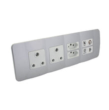 Load image into Gallery viewer, VETi 1 Omni Cluster V-Slim + RSA + Satellite & Data Socket - White Modules