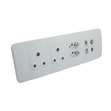 Load image into Gallery viewer, VETi 1 Omni Cluster V-Slim + RSA + Satellite & Data Socket - White Modules