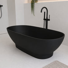 Load image into Gallery viewer, Two Tone Stone Ovale Freestanding Bath
