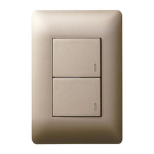 Load image into Gallery viewer, Legrand Ysalis 2 Lever Switch with Dimmer 4 x 2