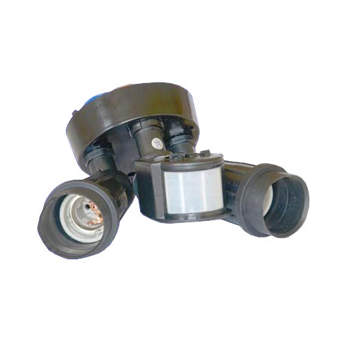 PAR 38 Double Floodlight Fitting with Sensor Livecopper