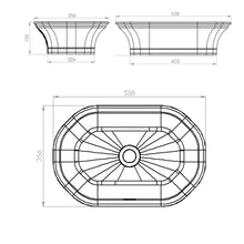 Load image into Gallery viewer, Two Tone Stone Primis ThruColour Countertop Vanity Basin