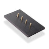 Lumen8 Q-BIC 4 Lever 2-Way Toggled Light Switches 2 x 6 - Matt Black