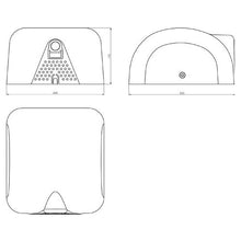 Load image into Gallery viewer, Radiant Motor Powered Hand Dryer 320mm - Matt Stainless Steel