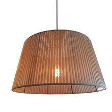 Load image into Gallery viewer, Wire World Pleated Fabric Tapered Drum Pendant