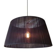 Load image into Gallery viewer, Wire World Pleated Fabric Tapered Drum Pendant