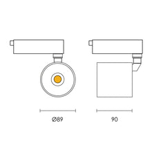 Load image into Gallery viewer, Spazio New York 3 Wire LED Track Light 30W 3920lm 3000K - Black