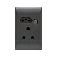 Load image into Gallery viewer, CBi Electric SUP681-G Switch Ultra Double Switched Combo Socket 4x2 - Graphite