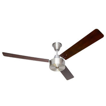 Load image into Gallery viewer, Solent Maxima 3 Blade Ceiling Fan 1400mm - Mahogany / Brushed Aluminium