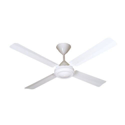 Solent High Breeze 4 Blade Ceiling Fan 1200mm - White – Livecopper