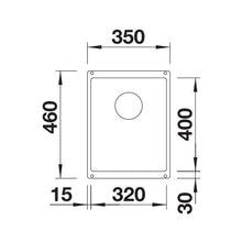 Load image into Gallery viewer, BLANCO SubLine 320-U Silgranit Single Bowl Undermount Sink - Black