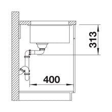 Load image into Gallery viewer, BLANCO SubLine 320-U Silgranit Single Bowl Undermount Sink - White