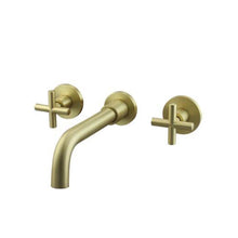 Load image into Gallery viewer, Trendy Taps Aurum Dual Handle Mixer - Brushed Gold
