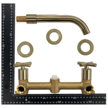 Load image into Gallery viewer, Trendy Taps Aurum Dual Handle Mixer - Brushed Gold