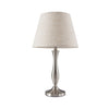 Bright Star Hessian Shade Table Lamp - White