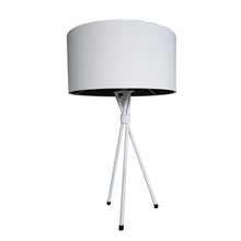 Load image into Gallery viewer, Tripod Sandpaper White Table Lamp
