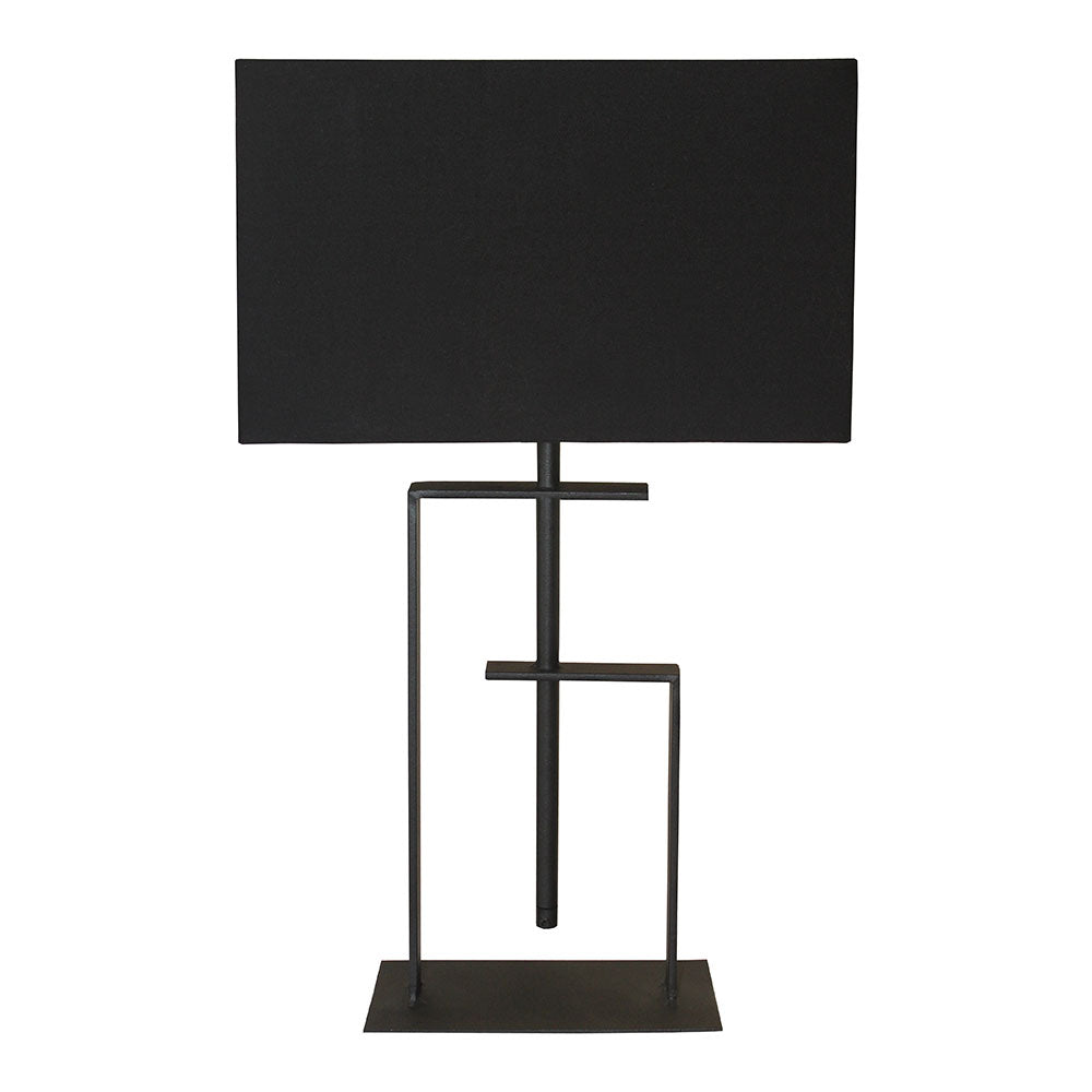 Dylan Flat Bar Table Lamp - Sandpaper Black