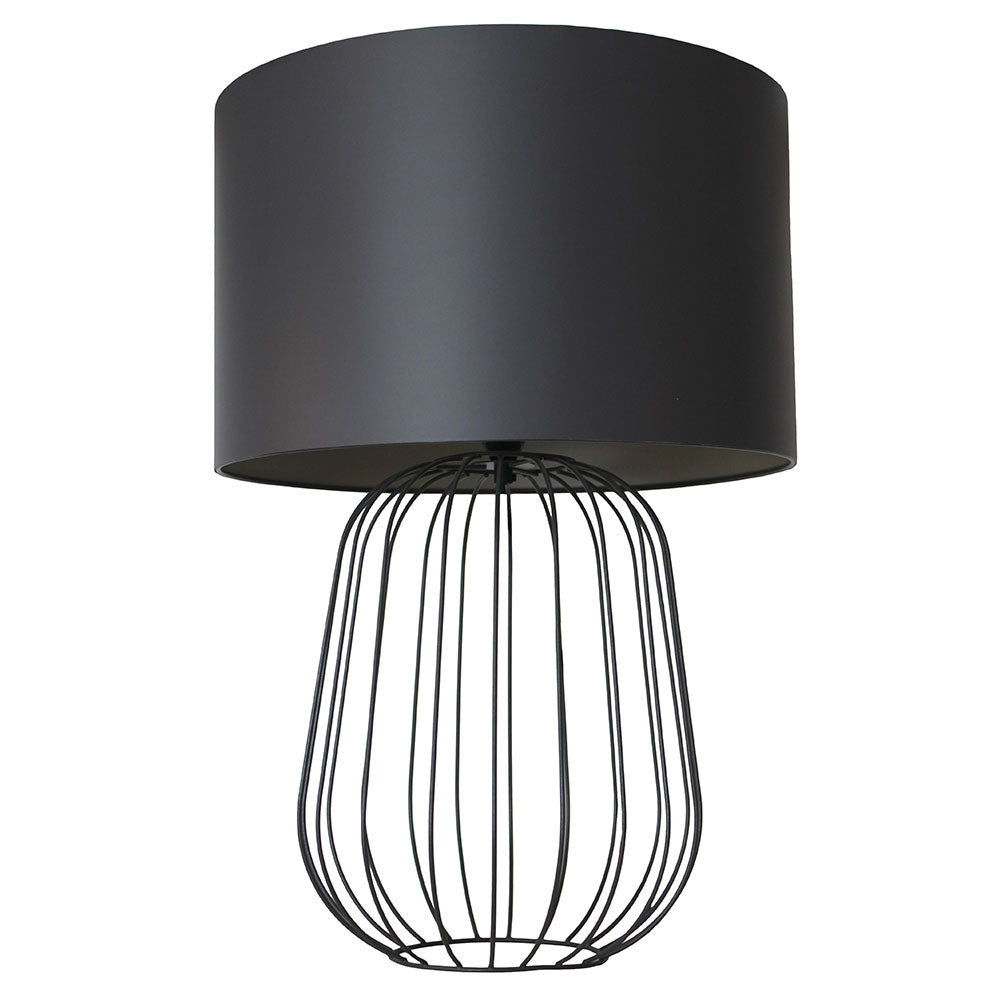 Wired Konka Table Lamp - Charcoal