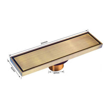 Load image into Gallery viewer, Trendy Taps Cuivre Rectangle Shower Drain - Brass