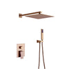 Trendy Taps Cuivre Square Shower Set with Hose - Brass
