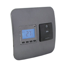 Load image into Gallery viewer, VETi 1 Programmable Thermostat with Isolator Switch 4 x 4 - Black Modules