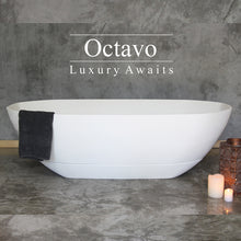 Load image into Gallery viewer, Two Tone Stone Octavo Freestanding Bath
