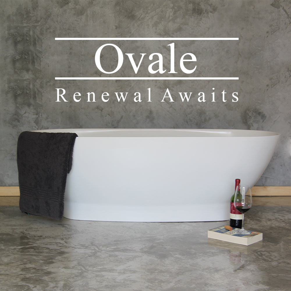Two Tone Stone Ovale Freestanding Bath – Livecopper