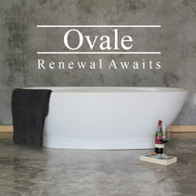 Load image into Gallery viewer, Two Tone Stone Ovale Freestanding Bath

