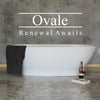 Two Tone Stone Ovale Freestanding Bath